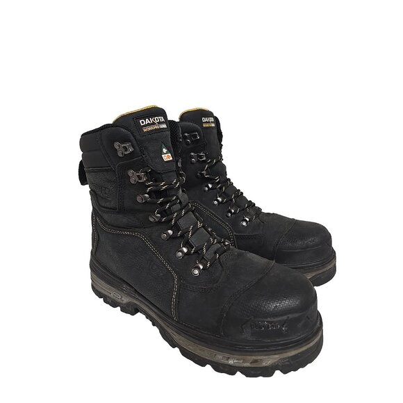 Dakota Other - DAKOTA Men's 8" 8516 Composite Toe Comp Plate HD3 WP Work Boots Black Size 12M
